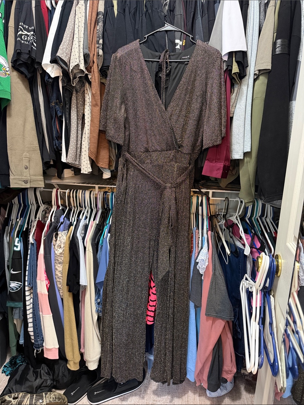 torrid Gold and Black Jumper with Tie Waist